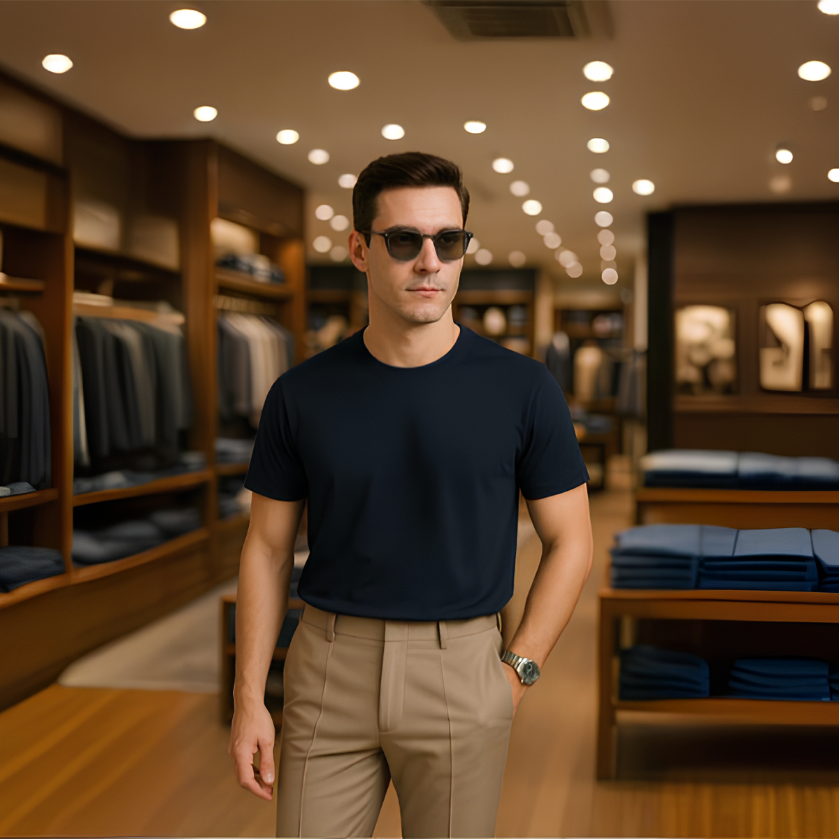 Paga 2, llévate 3 Pantalones de sastrería Valle en poliéster con ajuste + REGALOS: 3 camisas, reloj y gafas | PROMOCIÓN ESPECIAL 30 AÑOS - ENVÍO GRATIS