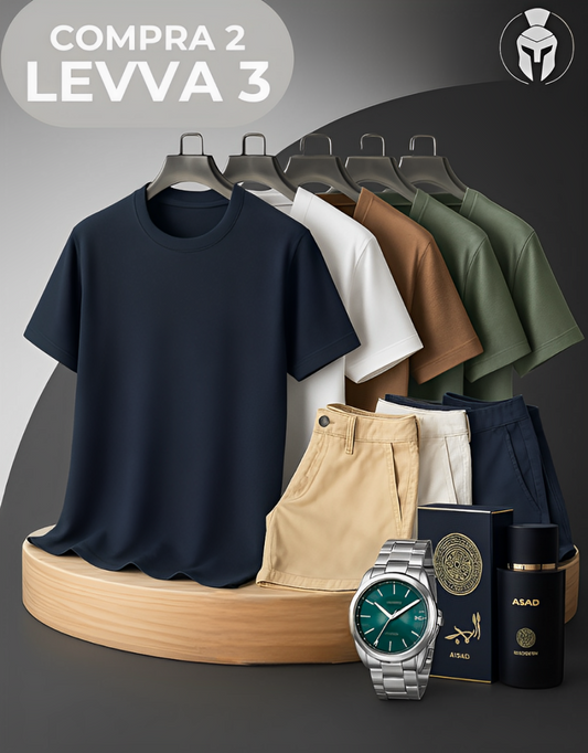 [PAGA 3, LLEVE 5] KIT DE CAMISAS DE SEDA COLOR HIELO ALPHA + OBSEQUIOS: 4 BERMUDAS DE LINO, RELOJ Y PERFUME