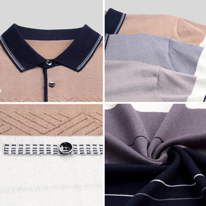 Camisa Polo Rayada para Hombre