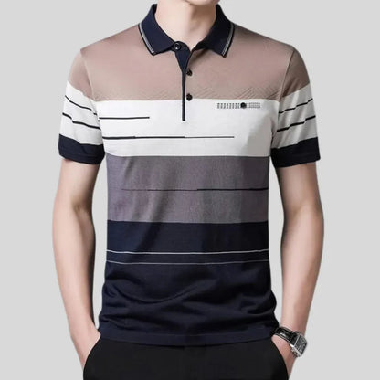 Camisa Polo Rayada para Hombre