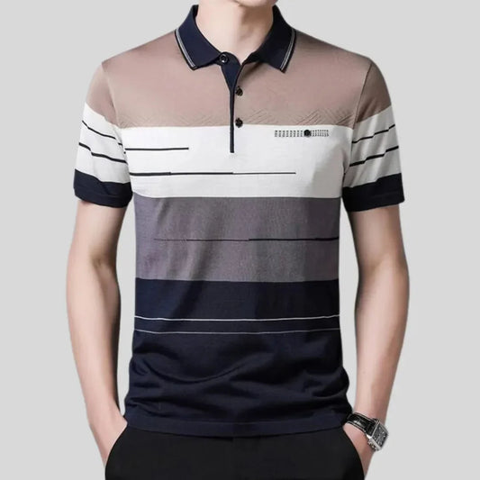 Camisa Polo Rayada para Hombre